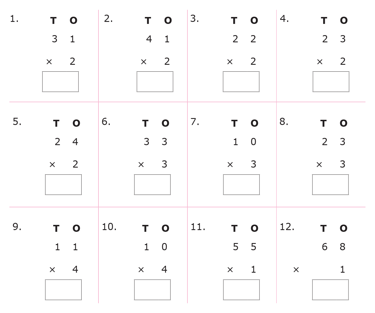 multiplication of 3 digit numbers by 2 digit