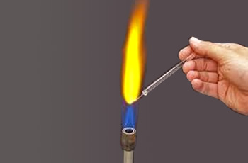 Sodium on flame test gives yellow color