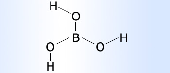  Chemical structure of  Boric acid