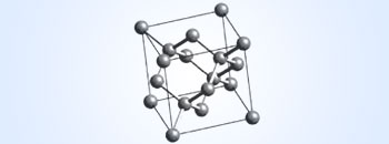 Unit cell structure of Diamond crystal
