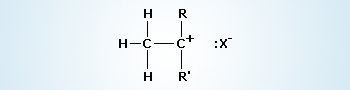 Formation of a carbocation intermediate (I step).