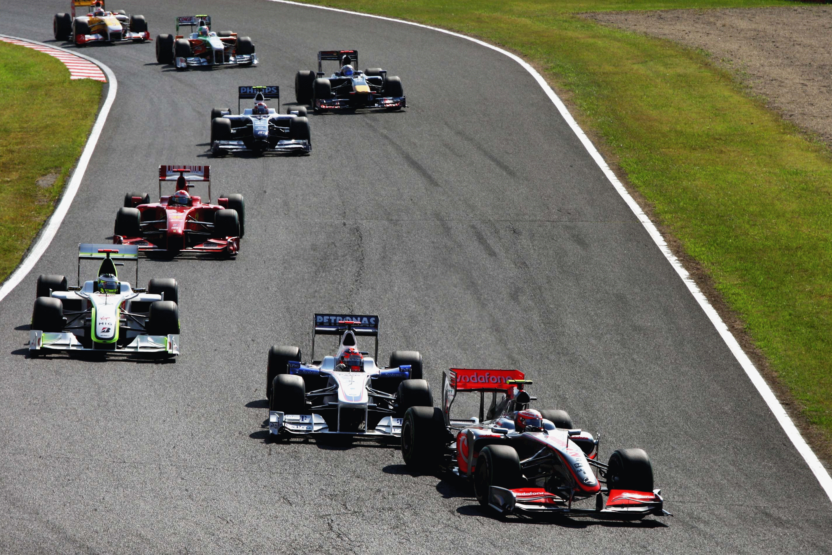 The driver who finished the race in the least amount of time, came first: