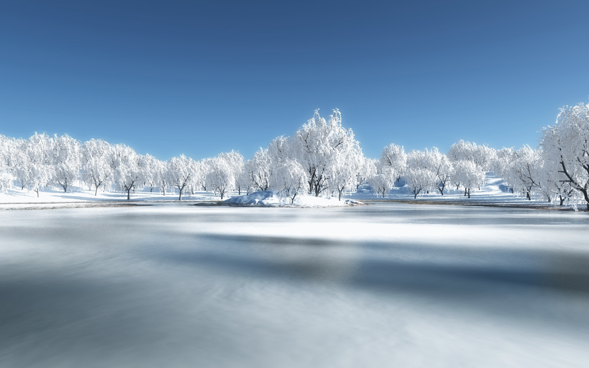 A Frozen lake :