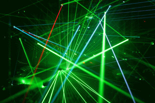 Different Colours of Laser beams