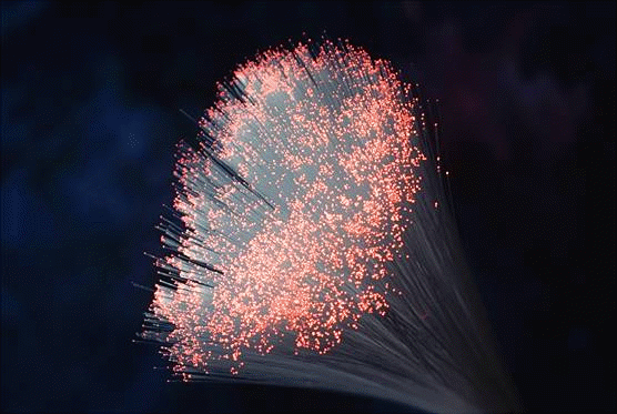Total Internal Reflection in Optical Fibers