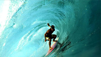 Surfing wave