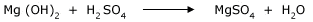 Magnesium hydroxide + Sulphuric acid